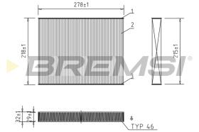 BREMSI FC0993 - FILTRI ABITACOLO - CABIN FILTER