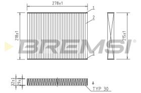 BREMSI FC0993C - FILTRI ABITACOLO - CABIN FILTER