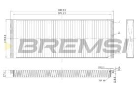 BREMSI FC1329C - FILTRI ABITACOLO - CABIN FILTER