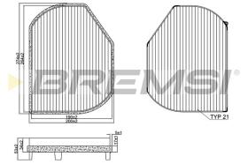 BREMSI FC1331C - FILTRI ABITACOLO - CABIN FILTER