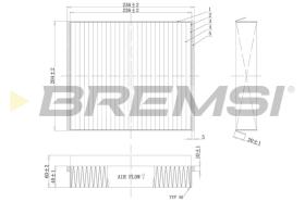 BREMSI FC1333 - FILTRI ABITACOLO - CABIN FILTER