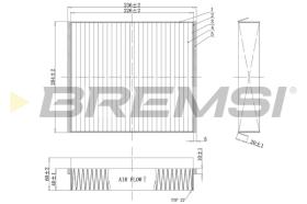 BREMSI FC1333C - FILTRI ABITACOLO - CABIN FILTER