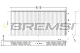 BREMSI FC1335 - FILTRI ABITACOLO - CABIN FILTER
