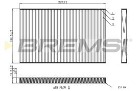 BREMSI FC1404 - FILTRI ABITACOLO - CABIN FILTER