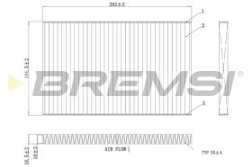 BREMSI FC1404A - FILTRI ABITACOLO - CABIN FILTER