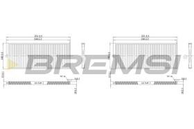 BREMSI FC1529 - FILTRI ABITACOLO - CABIN FILTER