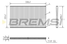 BREMSI FC1537 - FILTRI ABITACOLO - CABIN FILTER