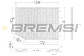 BREMSI FC1542C - FILTRI ABITACOLO - CABIN FILTER