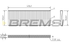 BREMSI FC1545C - FILTRI ABITACOLO - CABIN FILTER