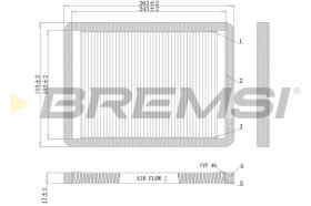 BREMSI FC1547 - FILTRI ABITACOLO - CABIN FILTER