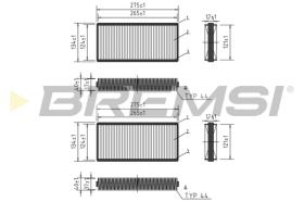 BREMSI FC1551 - FILTRI ABITACOLO - CABIN FILTER