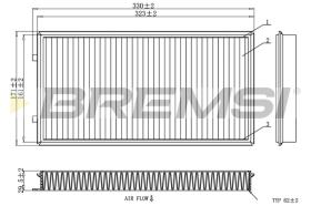 BREMSI FC1913 - FILTRI ABITACOLO - CABIN FILTER