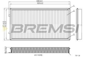 BREMSI FC1913C - FILTRI ABITACOLO - CABIN FILTER
