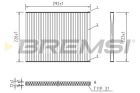 BREMSI FC1919C - FILTRI ABITACOLO - CABIN FILTER