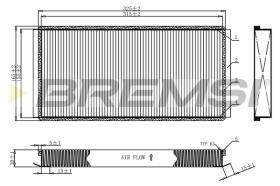 BREMSI FC1924 - FILTRI ABITACOLO - CABIN FILTER