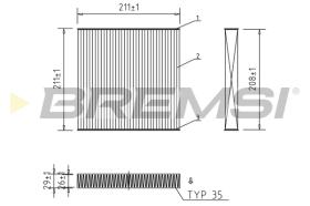 BREMSI FC1928 - FILTRI ABITACOLO - CABIN FILTER