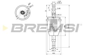 BREMSI FE0034 - FILTRO CARBURANTE - FUEL FILTER