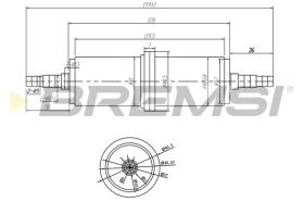 BREMSI FE0036 - FILTRO CARBURANTE - FUEL FILTER