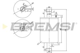 BREMSI FE0037 - FILTRO CARBURANTE - FUEL FILTER