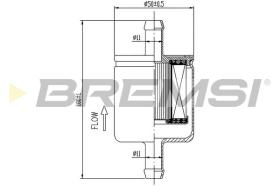 BREMSI FE0038 - FILTRO CARBURANTE - FUEL FILTER