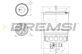 BREMSI FE0047 - FILTRO CARBURANTE - FUEL FILTER