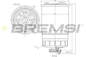 BREMSI FE0049 - FILTRO CARBURANTE - FUEL FILTER