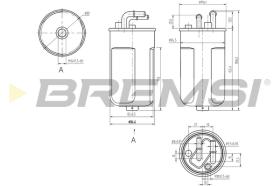 BREMSI FE0054 - FILTRO CARBURANTE - FUEL FILTER