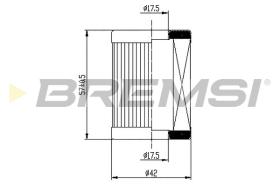 BREMSI FE0147 - FILTRO CARBURANTE - FUEL FILTER