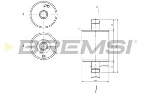 BREMSI FE0148 - FILTRO CARBURANTE - FUEL FILTER