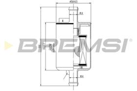 BREMSI FE0149 - FILTRO CARBURANTE - FUEL FILTER