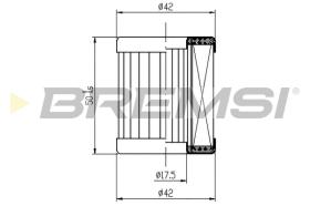 BREMSI FE0325 - FILTRO CARBURANTE - FUEL FILTER
