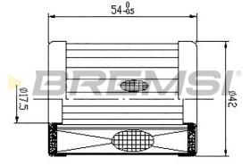 BREMSI FE0327 - FILTRO CARBURANTE - FUEL FILTER
