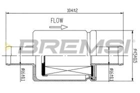 BREMSI FE0328 - FILTRO CARBURANTE - FUEL FILTER