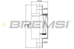 BREMSI FE0329 - FILTRO CARBURANTE - FUEL FILTER