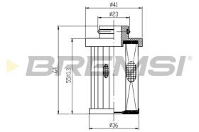 BREMSI FE0331 - FILTRO CARBURANTE - FUEL FILTER