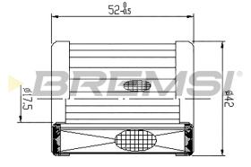 BREMSI FE0332 - FILTRO CARBURANTE - FUEL FILTER