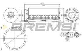 BREMSI FE0334 - FILTRO CARBURANTE - FUEL FILTER