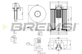 BREMSI FE0337 - FILTRO CARBURANTE - FUEL FILTER