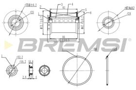 BREMSI FE0342 - FILTRO CARBURANTE - FUEL FILTER