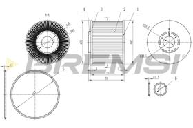 BREMSI FE0343 - FILTRO CARBURANTE - FUEL FILTER