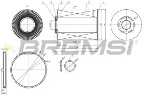BREMSI FE0344 - FILTRO CARBURANTE - FUEL FILTER