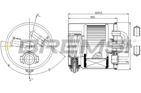 BREMSI FE0349 - FILTRO CARBURANTE - FUEL FILTER