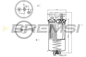 BREMSI FE0351 - FILTRO CARBURANTE - FUEL FILTER