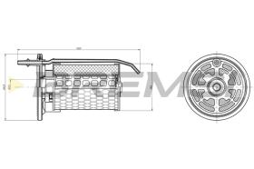 BREMSI FE0363 - FILTRO CARBURANTE - FUEL FILTER
