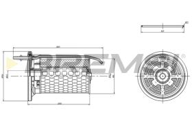 BREMSI FE0364 - FILTRO CARBURANTE - FUEL FILTER