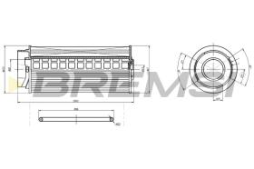 BREMSI FE0365 - FILTRO CARBURANTE - FUEL FILTER