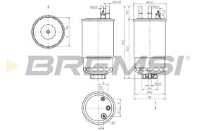 BREMSI FE0373 - FILTRO CARBURANTE - FUEL FILTER