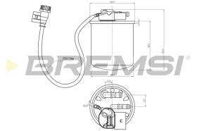 BREMSI FE0383 - FILTRO CARBURANTE - FUEL FILTER
