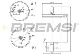 BREMSI FE0390 - FILTRO CARBURANTE - FUEL FILTER