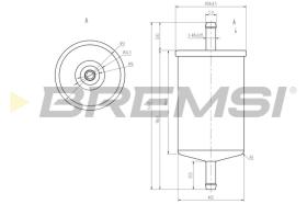 BREMSI FE0397 - FILTRO CARBURANTE - FUEL FILTER
